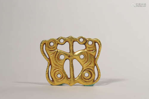 Gold Erdos Butterfly Ornament