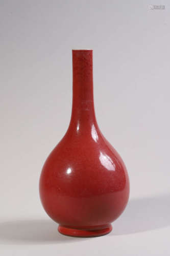 Red Glaze Bottle Vase