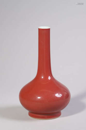 Red Glaze Bottle Vase