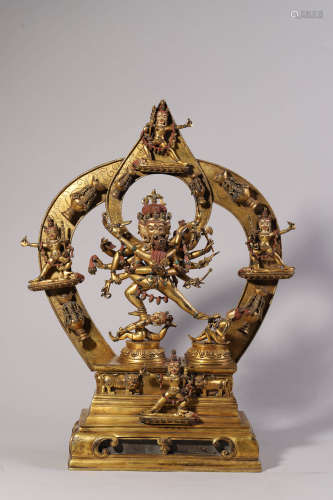 Gilt Bronze Figure of Chakrasamvara