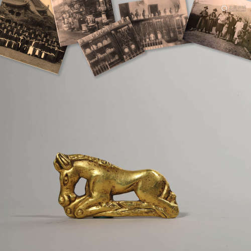 Gold Made Horse Ornament