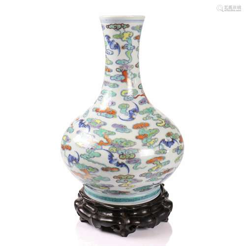 A Chinese Dou Cai Porcelain Vase