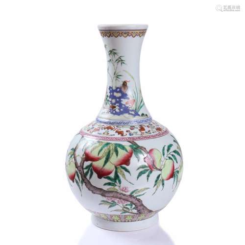 A Chinese Famille Rose Porcelain Vase