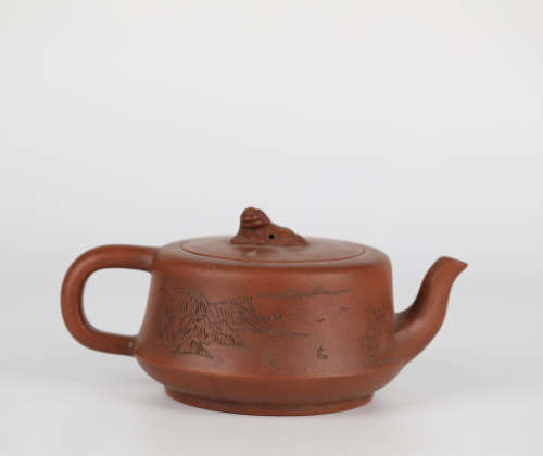 China Yixing purple clay pot,Qing