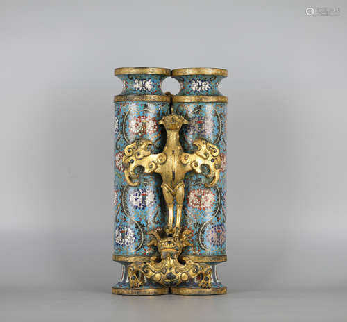 18t,Cloisonne bottle