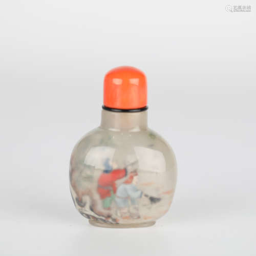 19th，Chinese internal painting snuff bottle