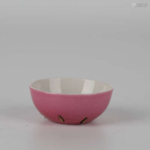 Chinese Carmine Glazed Porcelain Cup, Yongzheng