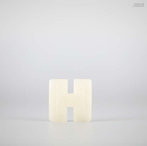 Chinese Hetian white jade accessories, Tang and Song