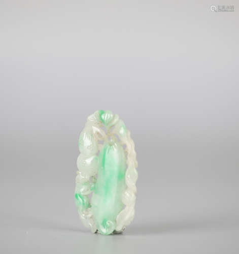 Chinese Emerald pendant, Qing