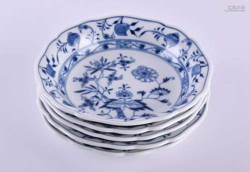 5 compote bowls Meissen