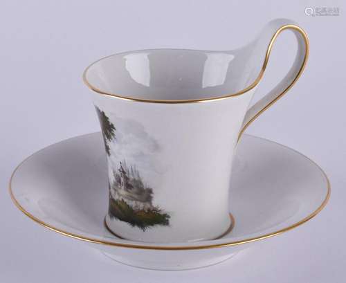 Cup and saucer KPM around 1900