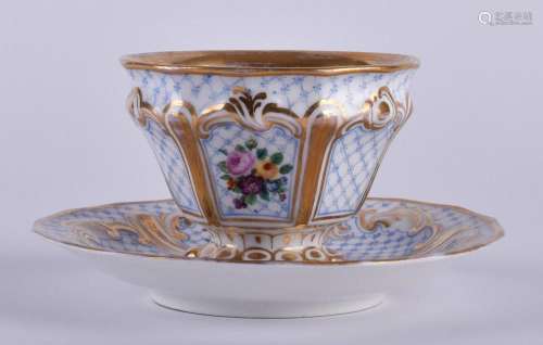 Cup and saucer KPM 19th century