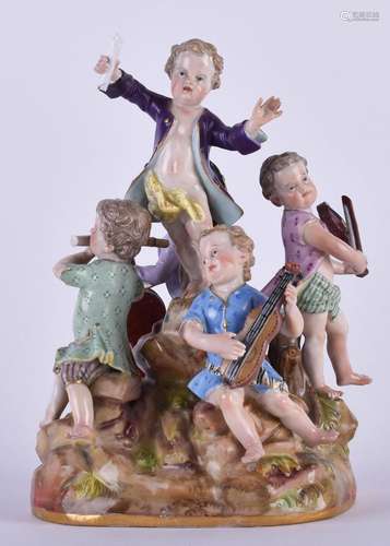 Figure group Meissen 19th century