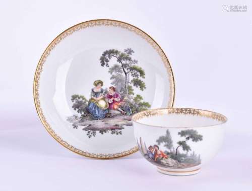 Mocha cup and saucer Meissen