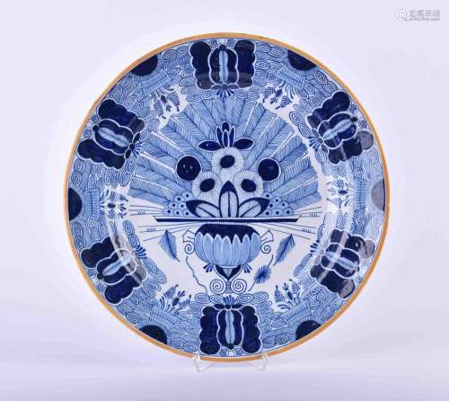 Large plate Delft around 1760