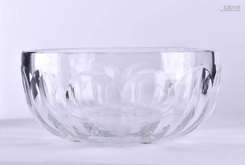 Crystal bowl Baccarat 1950s