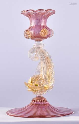 Candlestick Murano 1960s