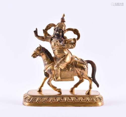 Bronze of the Shri Devi, Tibeto-Chinese Qing dynasty