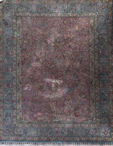 ancient Persian silk carpet