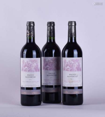3 bottles of Saint Emilion Grand Crue 2001