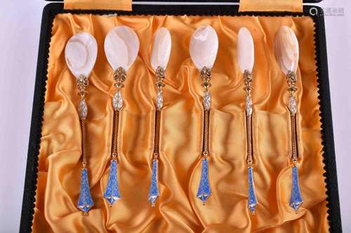 6 caviar spoons Russia