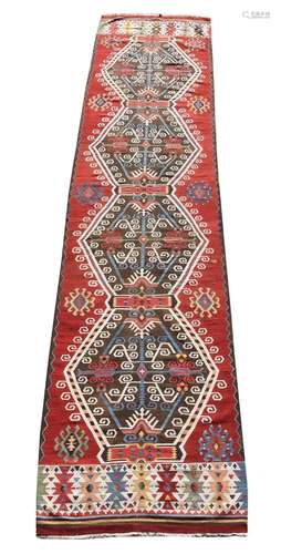 A Caucasian kilim runner