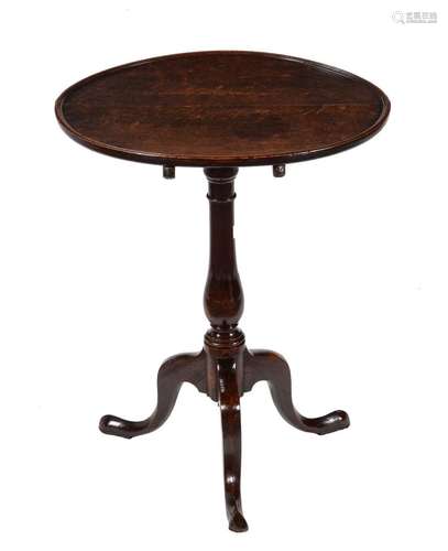 A George III oak occasional table