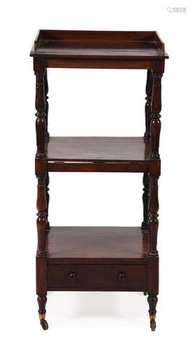 Y A Regency rosewood three tier whatnot