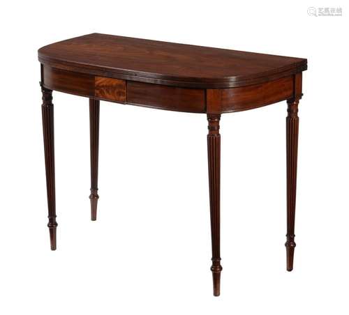 A Regency mahogany tea table