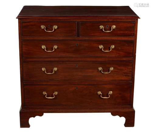 A George III mahogany chest of drawers