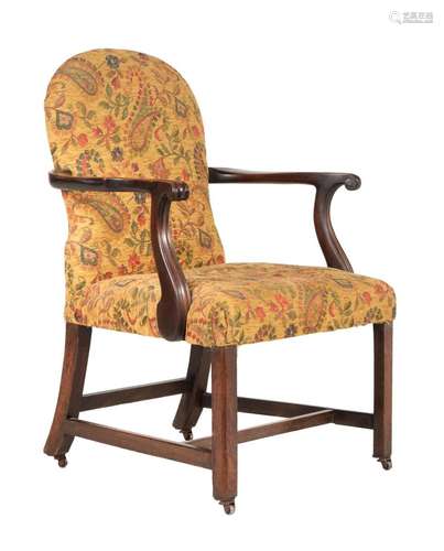 A George III mahogany armchair