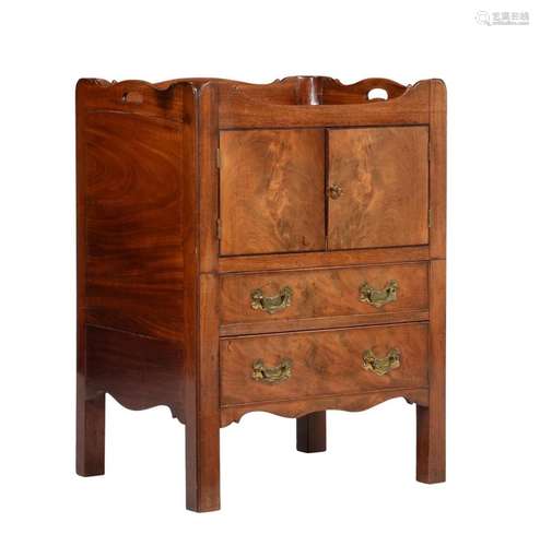 A George III mahogany night commode