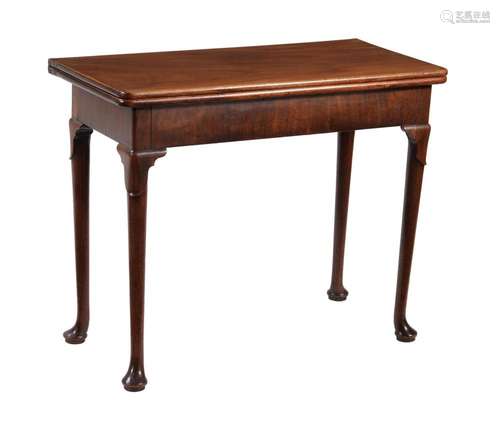 A George II mahogany rectangular tea table