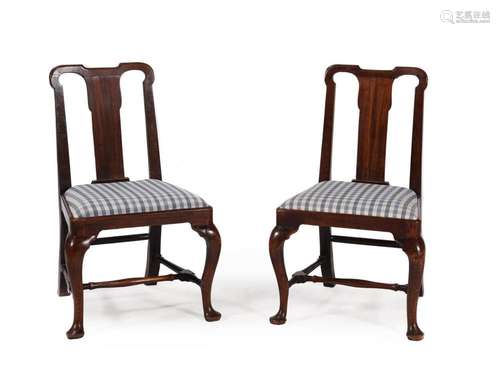 A pair of George II side chairs