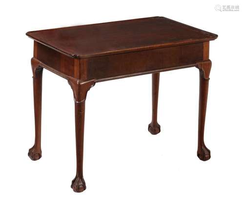 A mahogany silver table