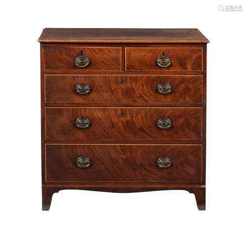 A George III mahogany chest of drawers