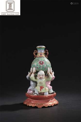 A Chinese Famille Porcelain Decoration