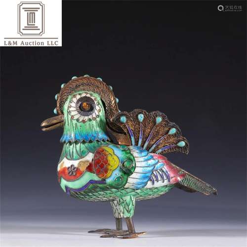 A Chinese Cloisonne Phoenix Ornament/Decoration