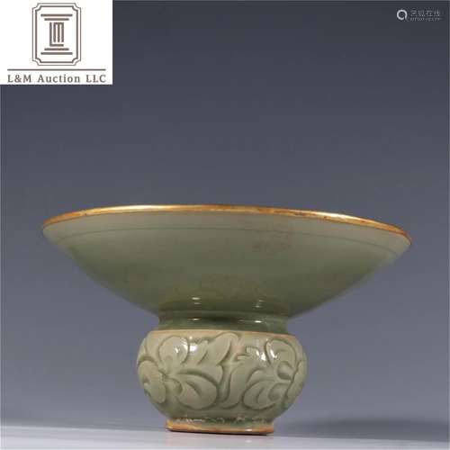 A Chinese Yaozhou Kiln Flower Patterned Bowl