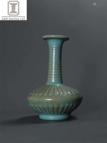 A Chinese Celadon Glazed Porcelain Vase