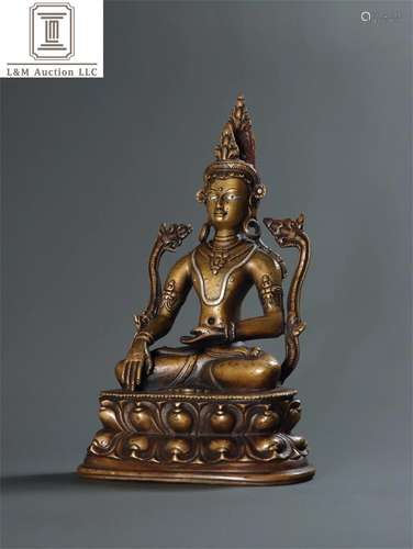 A Chinese Gilt Bronze Tara Buddha Statue