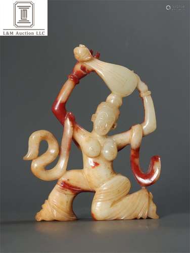 A Chinese Carved Jade Figure Ornament/Decoration