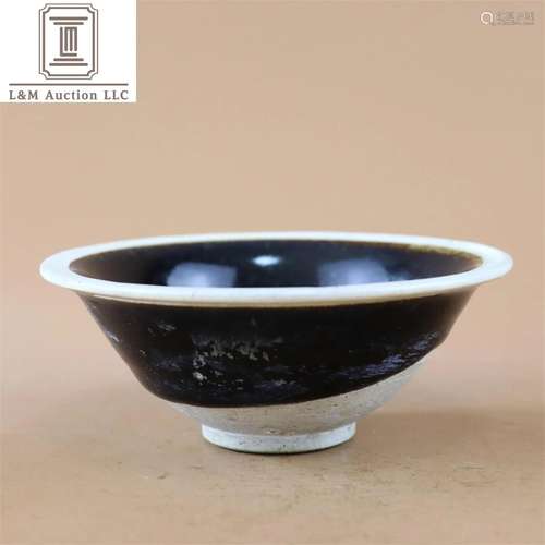 A Chinese Black Glazed Porcelain Bowl