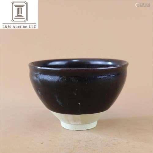 A Chinese Black Glazed Porcelain Bowl