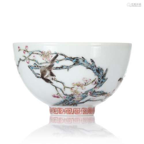 A Chinese Famille Rose Porcelain Cup