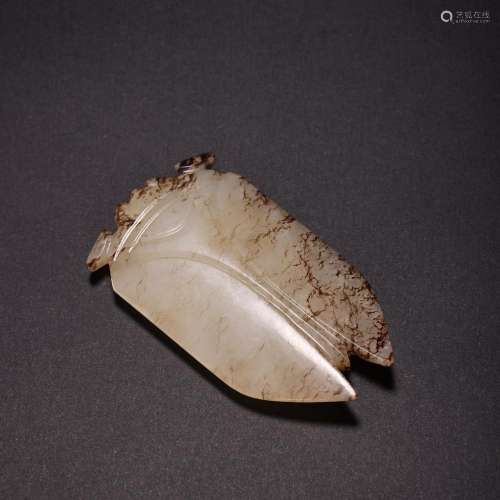 Antique Han Dynasty Jade Cicada