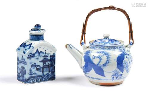 Bule e frasco de chá em porcelana chinesa (2)