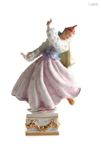 Figura feminina da Madeira, porcelana VA