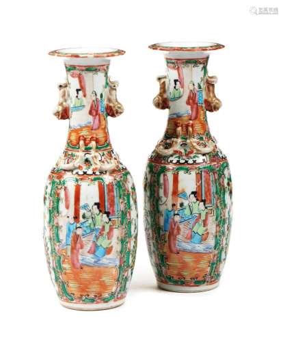 Par de jarras em porcelana chinesa Mandarim (2)