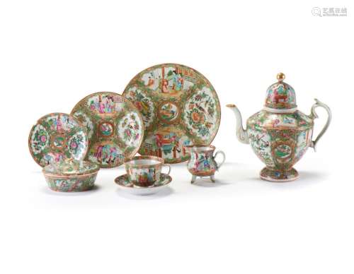 14 peças em porcelana chinesa, Mandarim (14)